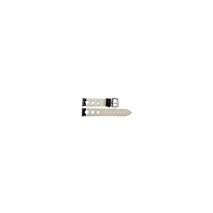 【並行輸入品】24 mm Rally 3 holeクロコブラック/オレンジレザーInterchangeable交換用時計バンドストラップ Cloの画像