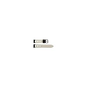 【並行輸入品】24 mm Rally 3 holeクロコブラック/レッドレザーInterchangeable交換用時計バンドストラップ Clocの画像