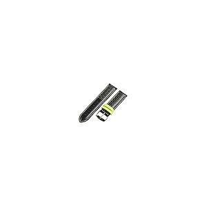 【並行輸入品】18 mm Rally Perforated Smoothブラック/グリーンレザーInterchangeable Watchバンドの画像