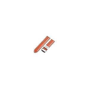 【並行輸入品】22 mm Rally Perforated Smoothオレンジ/ホワイトレザーInterchangeable Watchバンドの画像