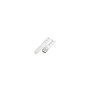 【並行輸入品】18 mm Rally 3 hole Smooth White Leather Interchangeable交換用時計バンドストの画像