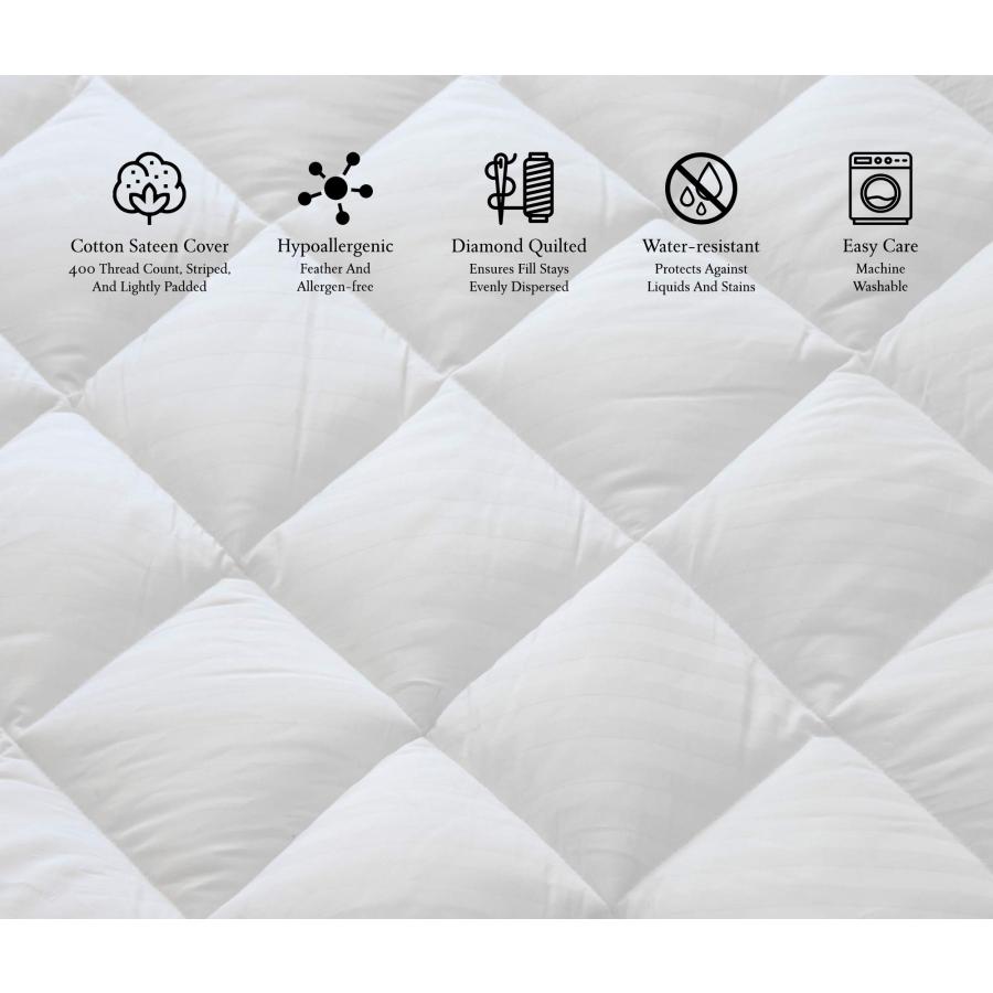 【並行輸入品】聖Regisホテルマットレスパッド キング ホワイト STR 114 K St. Regis Hotels Mattress Pa_6