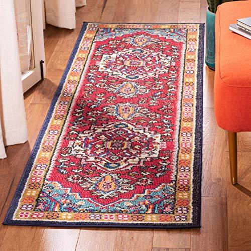 【並行輸入品】Safavieh Monaco Collection MNC207C Modern Oriental Medallion Red_1