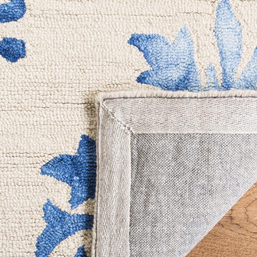 【並行輸入品】 SAFAVIEH Dip Dye Collection 4' x 6' Beige/Blue DDY516A Handmade_6