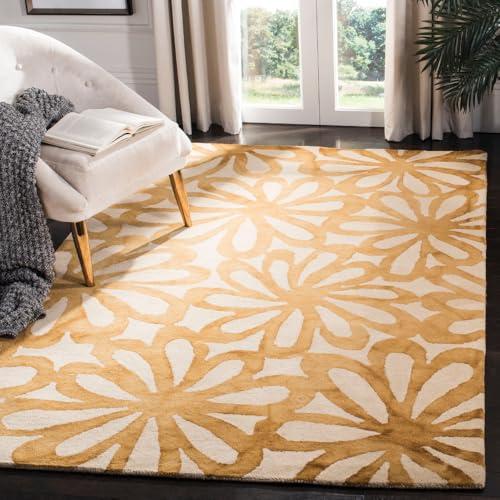 【並行輸入品】 SAFAVIEH Dip Dye Collection 4' x 6' Beige / Gold DDY527M Handmad_1