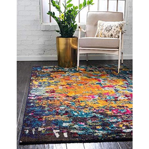 【並行輸入品】Unique Loom Estrella Collection Colorful Abstract Multi Area Rug