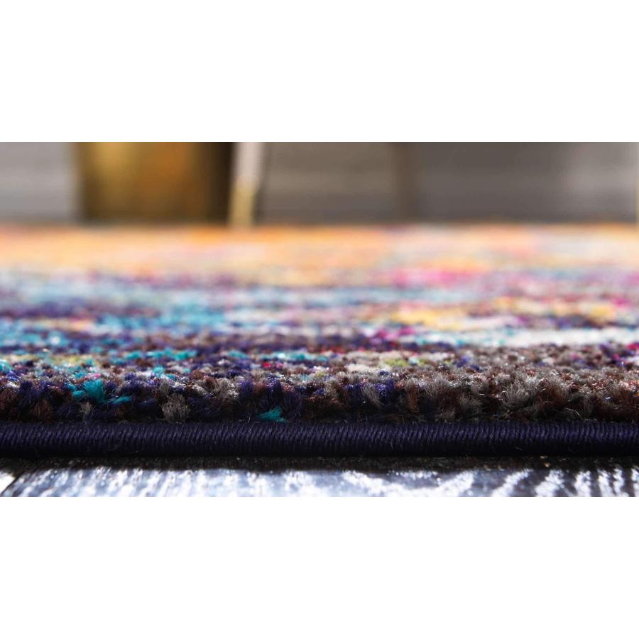 【並行輸入品】Unique Loom Estrella Collection Colorful Abstract Multi Area Rug