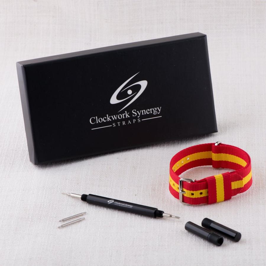 【並行輸入品】ウォッチストラップ   RAFナイロンループバンド   複数の色/サイズから選択 20mm Clockwork Synergy,の画像