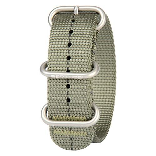 【並行輸入品】Bertucci DX3 B 158 ディフェンダー ドラブ/ブラック ダッシュ 22mm ナイロン腕時計バンド BERTUCCI_1