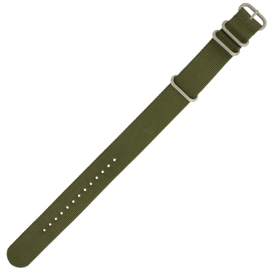 【並行輸入品】Fanmis 22 mmブラックグリーンArmyナイロンスポーツ腕時計バンド交換可能な交換用ストラップforメンズレディース FAの画像