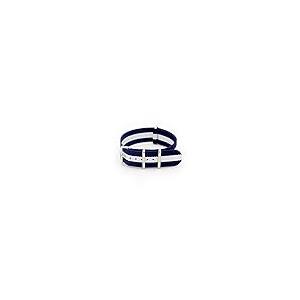【並行輸入品】 FANMIS 22mm Blue & White Army Nylon Sport Watch Band Straps forの画像