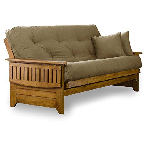 【並行輸入品】 Nirvana Futons Brentwood Tray Arm Futon Sofabed Set   Queen Framの画像
