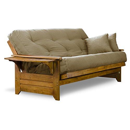 【並行輸入品】 Nirvana Futons Brentwood Tray Arm Futon Sofabed Set   Queen Framの画像