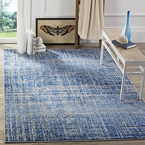 【並行輸入品】 SAFAVIEH Adirondack Collection Area Rug 4' Square， Blue & Silv_1