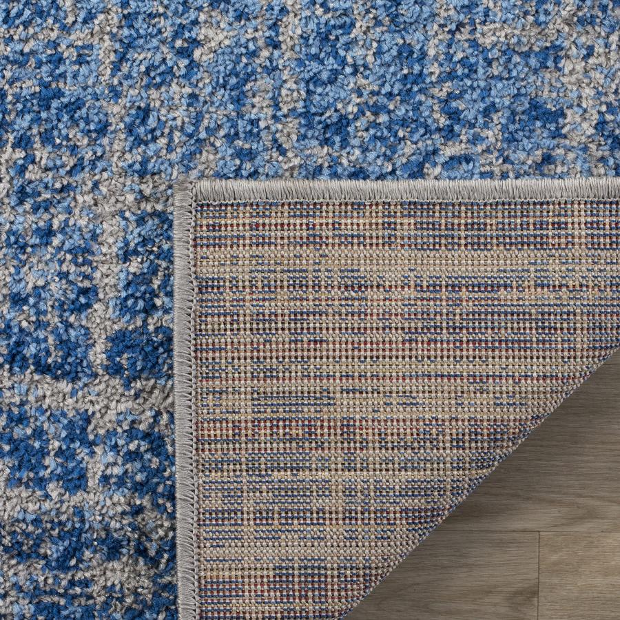 【並行輸入品】 SAFAVIEH Adirondack Collection Area Rug 4' Square， Blue & Silv_9