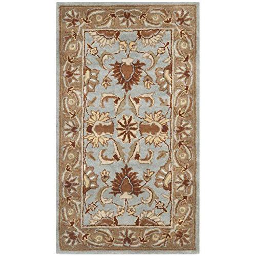 【並行輸入品】 SAFAVIEH Heritage Collection Accent Rug 2' x 3'， Blue & Beige，_1