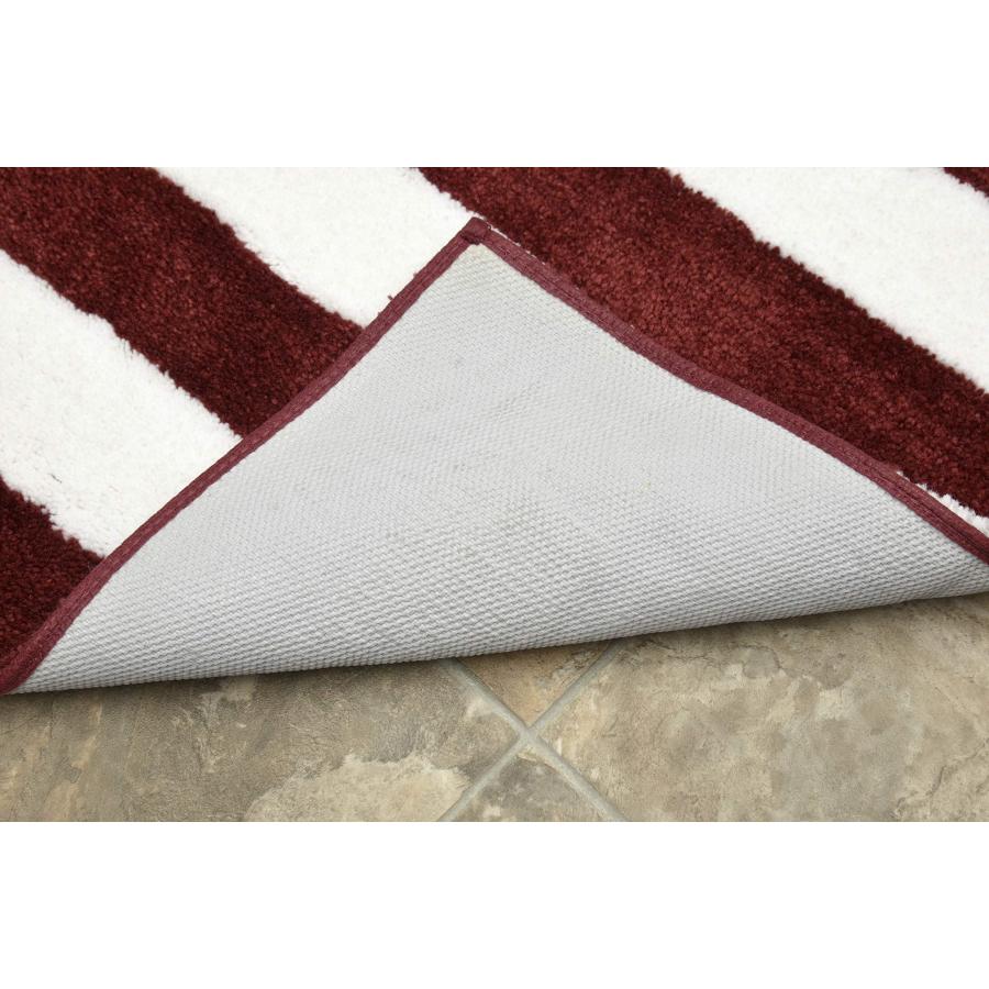 【並行輸入品】Garland Rug ビーチストライプ 洗えるバスラグ 21インチ x 34インチ クリムゾンレッド/ホワイト Garland_6