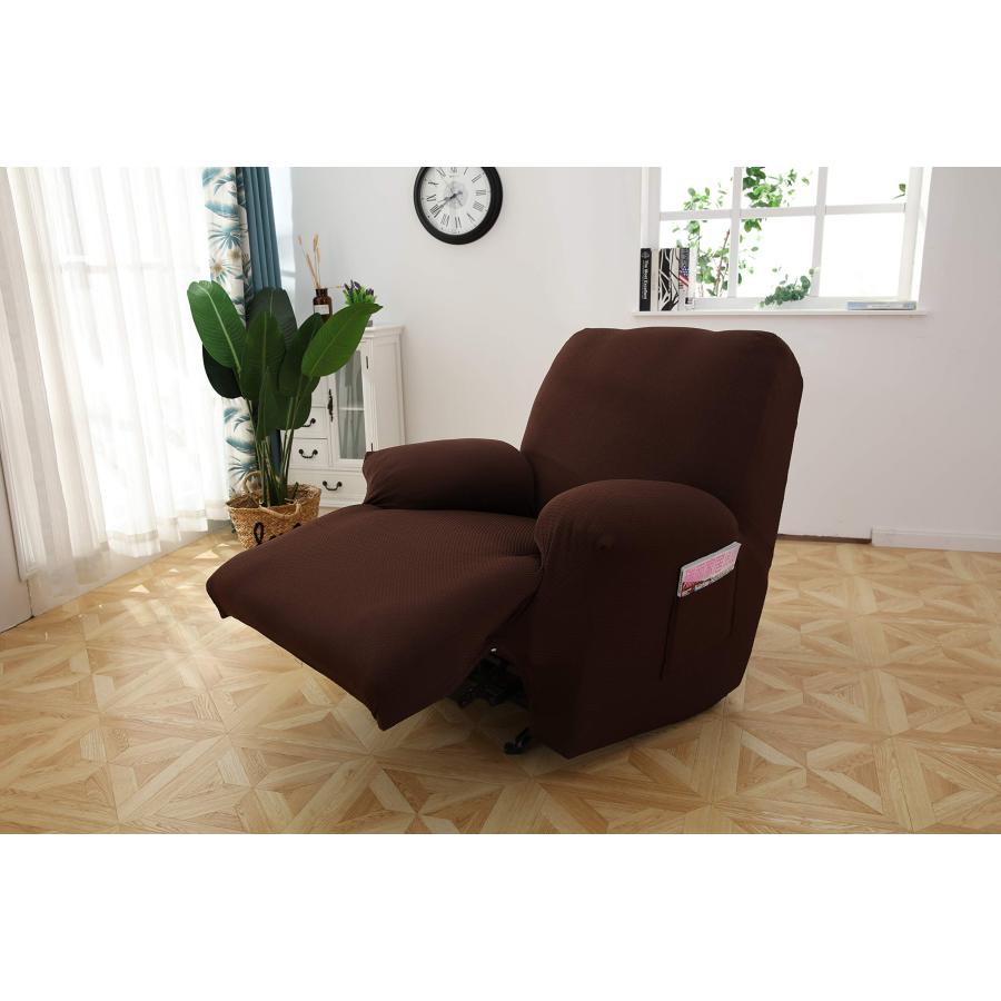 【並行輸入品】(Chocolate) Stretch Recliner Slipcover By MarCielo， 1 Piece Cou