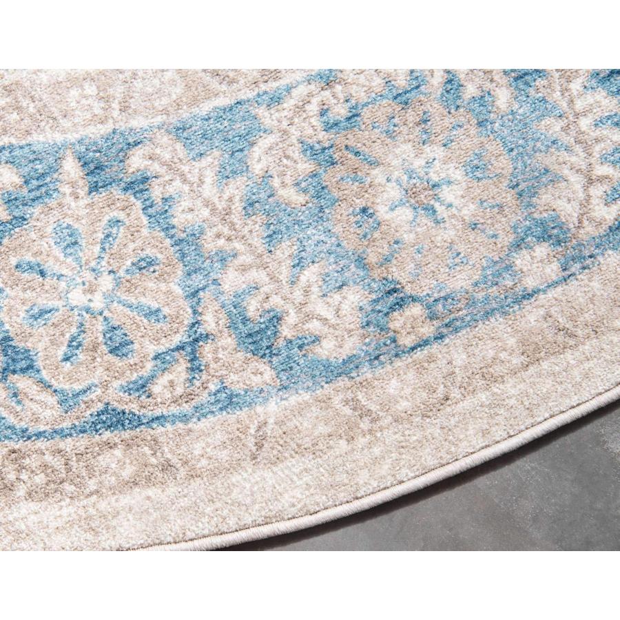 【並行輸入品】Unique Loom Salzburg Collection Traditional Oriental Gray Round R_9