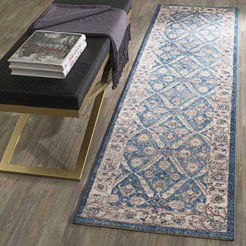 【並行輸入品】SAFAVIEH Sofia Collection 2フィート2インチ x 12フィート ブルー/ベージュ SOF378C ヴィン_1