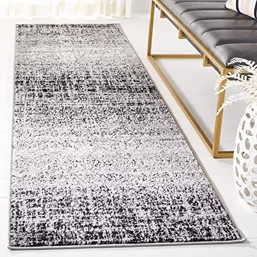 【並行輸入品】 SAFAVIEH Adirondack Collection Runner Rug 2'6" x 10'， Silver &