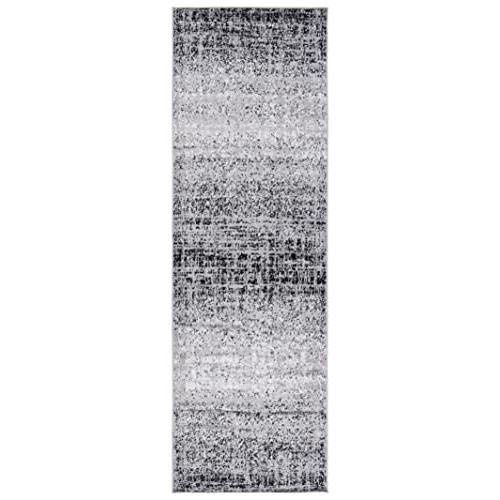【並行輸入品】 SAFAVIEH Adirondack Collection Runner Rug 2'6" x 10'， Silver &