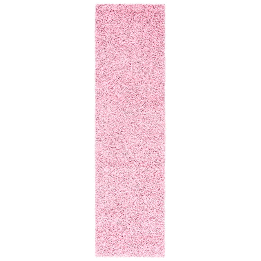 【並行輸入品】 SAFAVIEH Athens Shag Collection Runner Rug 2'3" x 8'， Pink， No_3