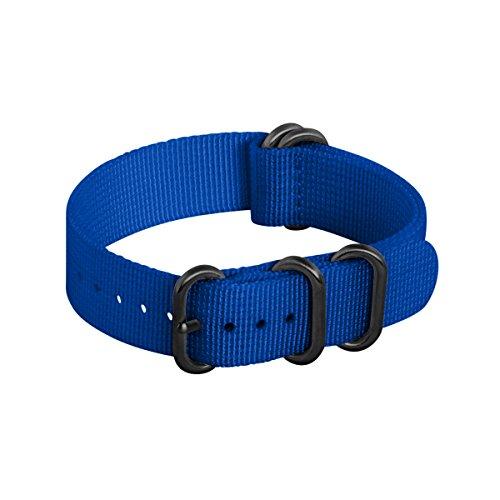 【並行輸入品】Clockwork Synergy   18 mmブルーPVD 5リングXL Heavy Nato時計ストラップ Clockworの画像