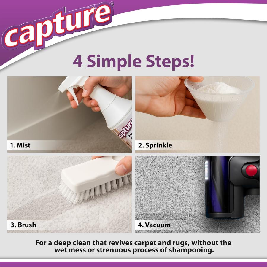 【並行輸入品】 Capture Carpet & Rug Dry Cleaner w/Resealable lid Home， Car， D