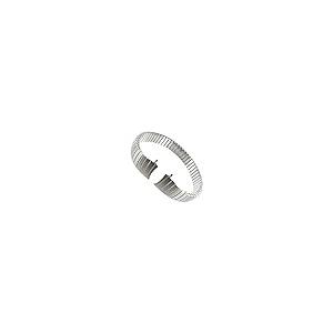【並行輸入品】9 mm Curved End Speidel twist o flexシルバートーンステンレススチールWatch Band Boの画像