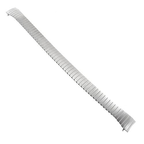 【並行輸入品】9 mm Curved End Speidel twist o flexシルバートーンステンレススチールWatch Band Boの画像