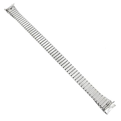 【並行輸入品】9 mm Curved End Speidel twist o flexシルバートーンステンレススチールWatch Band Boの画像