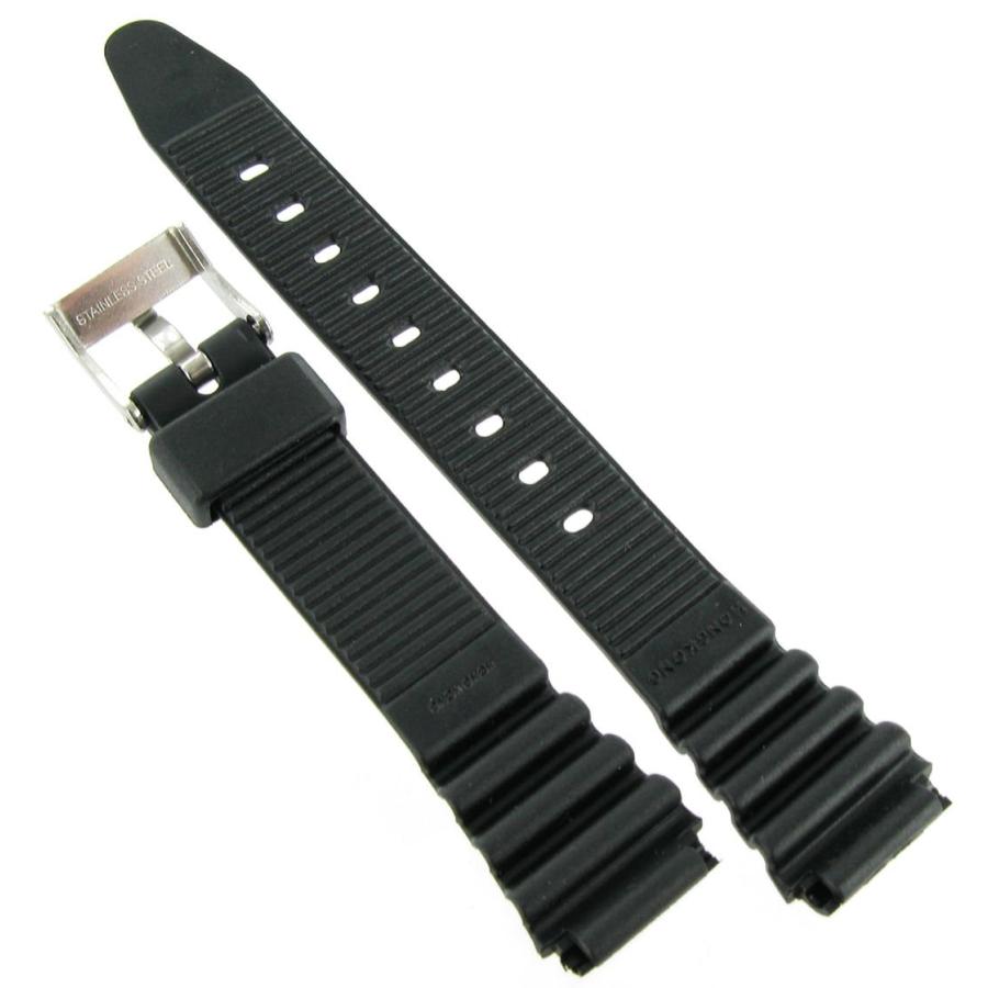 【並行輸入品】 15mm Black Orange Ladies Rubber Fits Timex Ironman Triathlon Spoの画像