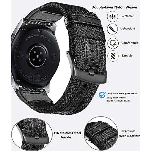 【並行輸入品】Olytop Galaxy Watch 3 45mmバンド/46mmバンド/Gear S3フロンティアバンド 22mm クイッ_7