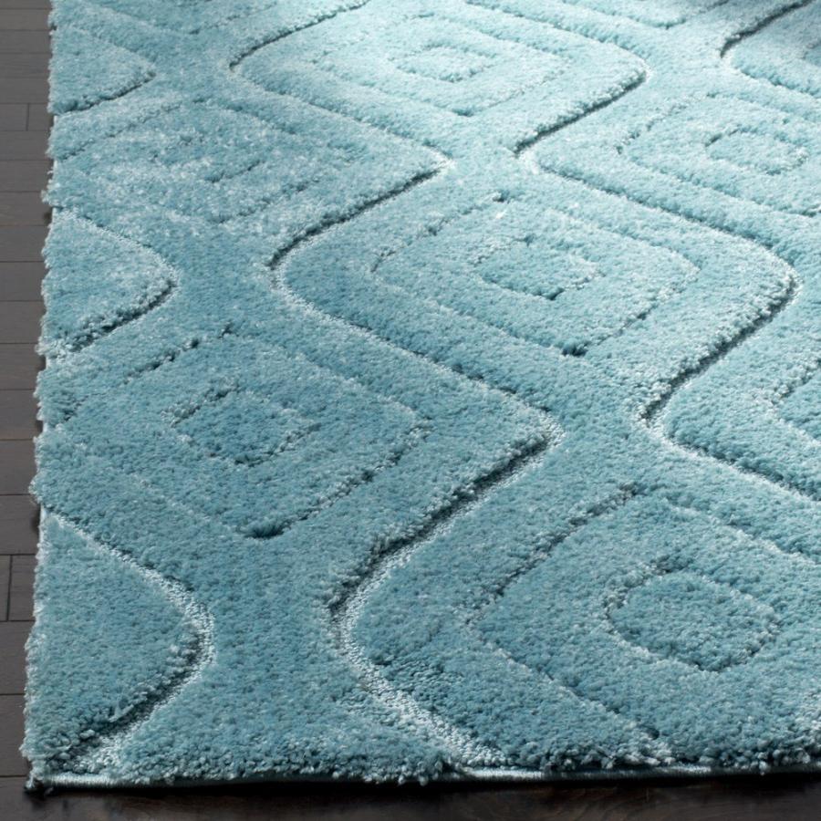 【並行輸入品】 SAFAVIEH Olympia Shag Collection Runner Rug 2'3" x 8'， Blue， G_3