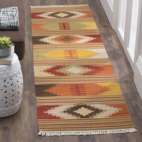 【並行輸入品】Safavieh Kilim Collection NVK177A Hand woven Flatweave Wool Runne_1