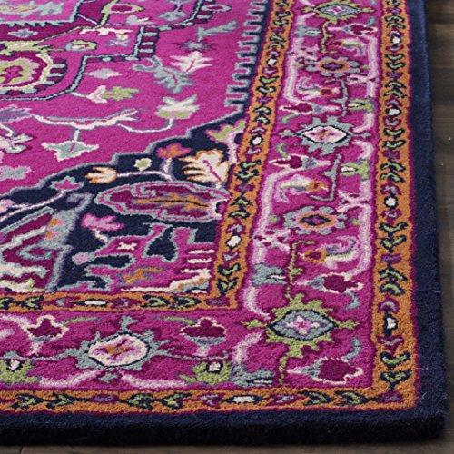 【並行輸入品】 SAFAVIEH Bellagio Collection 2' x 3' Pink / Navy BLG541C Handmad
