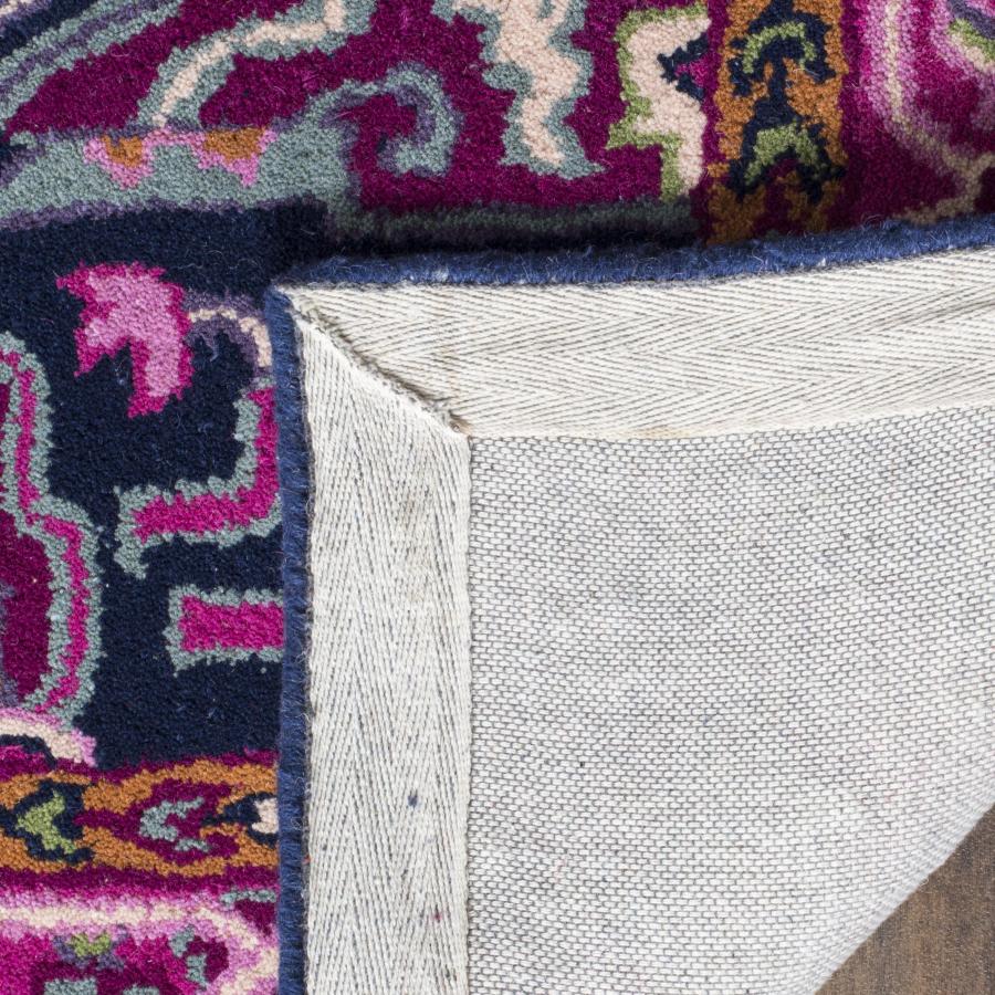 【並行輸入品】 SAFAVIEH Bellagio Collection 2' x 3' Pink / Navy BLG541C Handmad