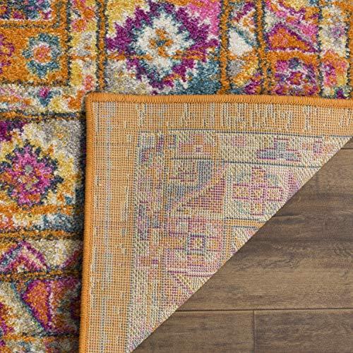 【並行輸入品】Safavieh Madison Collection MAD133D Orange and Fuchsia Bohemian C_9