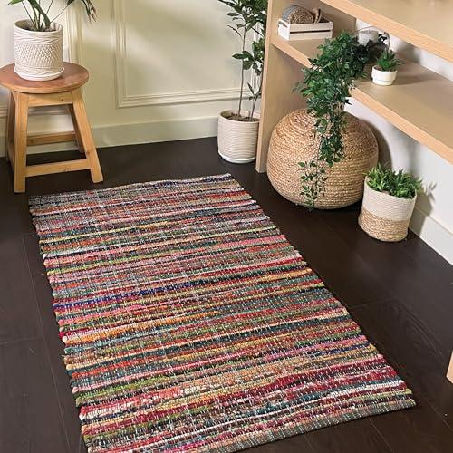 【並行輸入品】 Chardin home Eco Friendly 100% Recycled Cotton Colorful chindi_1