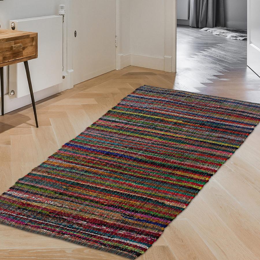【並行輸入品】 Chardin home Eco Friendly 100% Recycled Cotton Colorful chindi_3