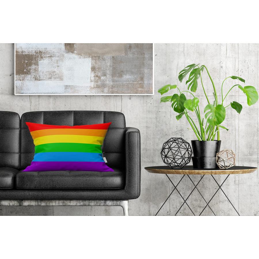 【並行輸入品】Tarolo Decorative LGBT Gay Pride 6ストライプレインボーフラグ枕カバー枕ケースケースカバークッショ