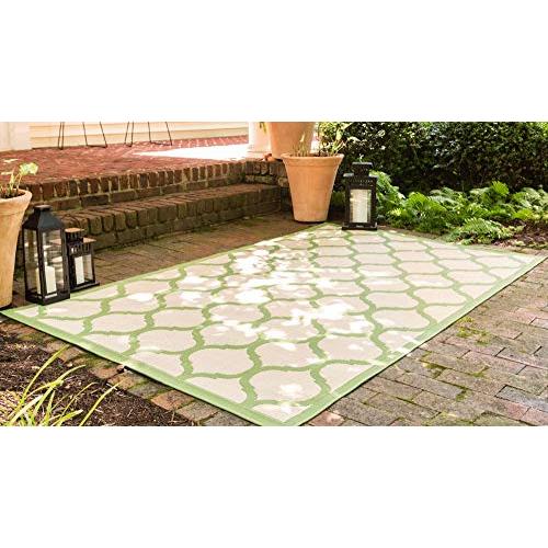 【並行輸入品】Unique Loom Outdoor Trellis Collection Casual Moroccan Lattice Tr_4