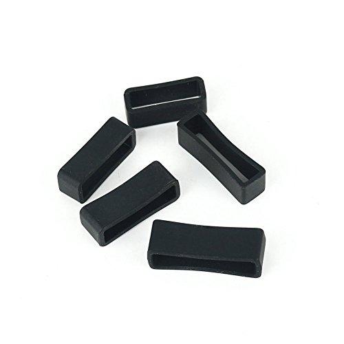 【並行輸入品】Watch Strap Loop メンズ 10個 サイズ26mm ブラックラバー 交換用キーパー時計バンド/ストラップループ メンの画像
