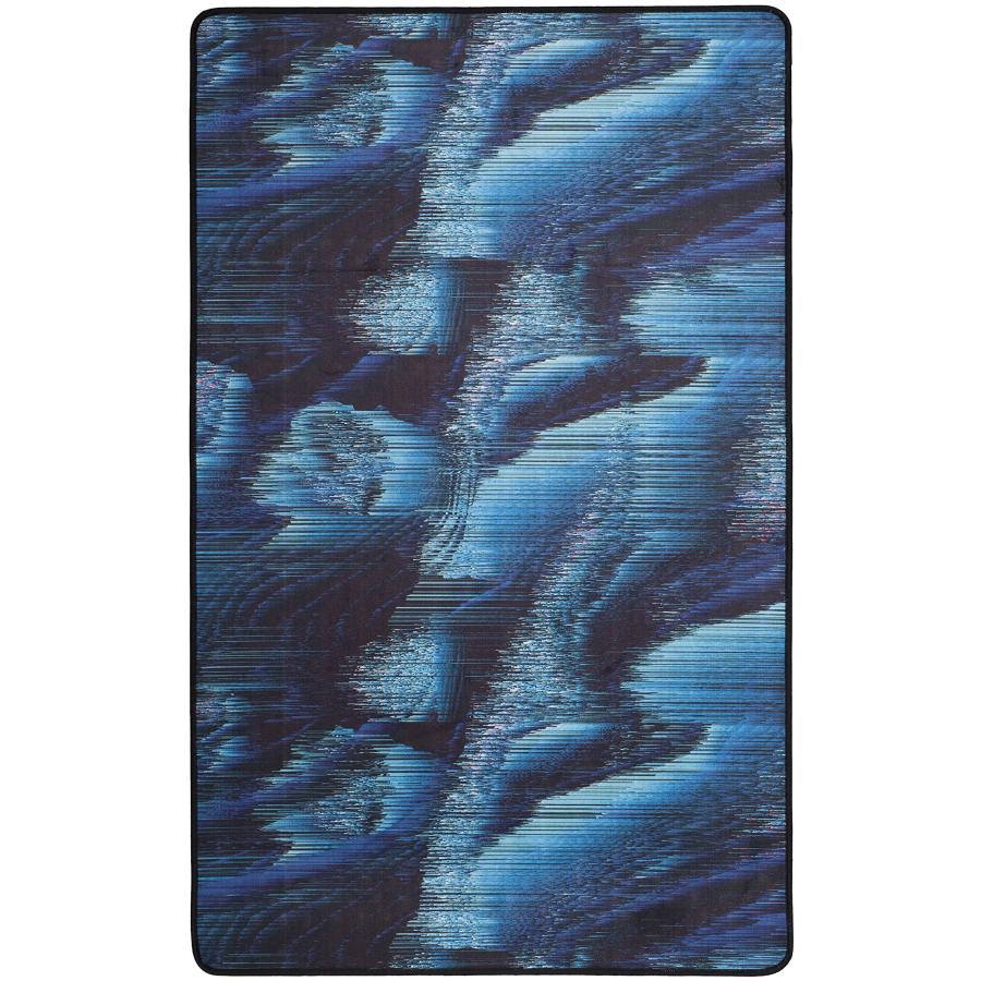 【並行輸入品】 SAFAVIEH Washable Rug Daytona Collection 3' x 5'， Black & Turq