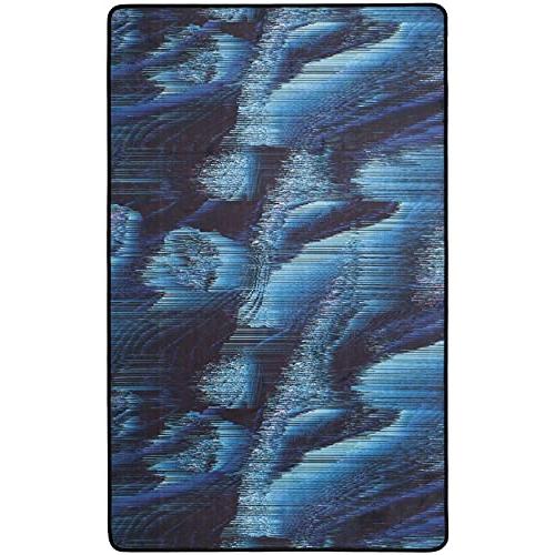 【並行輸入品】 SAFAVIEH Washable Rug Daytona Collection 3' x 5'， Black & Turq