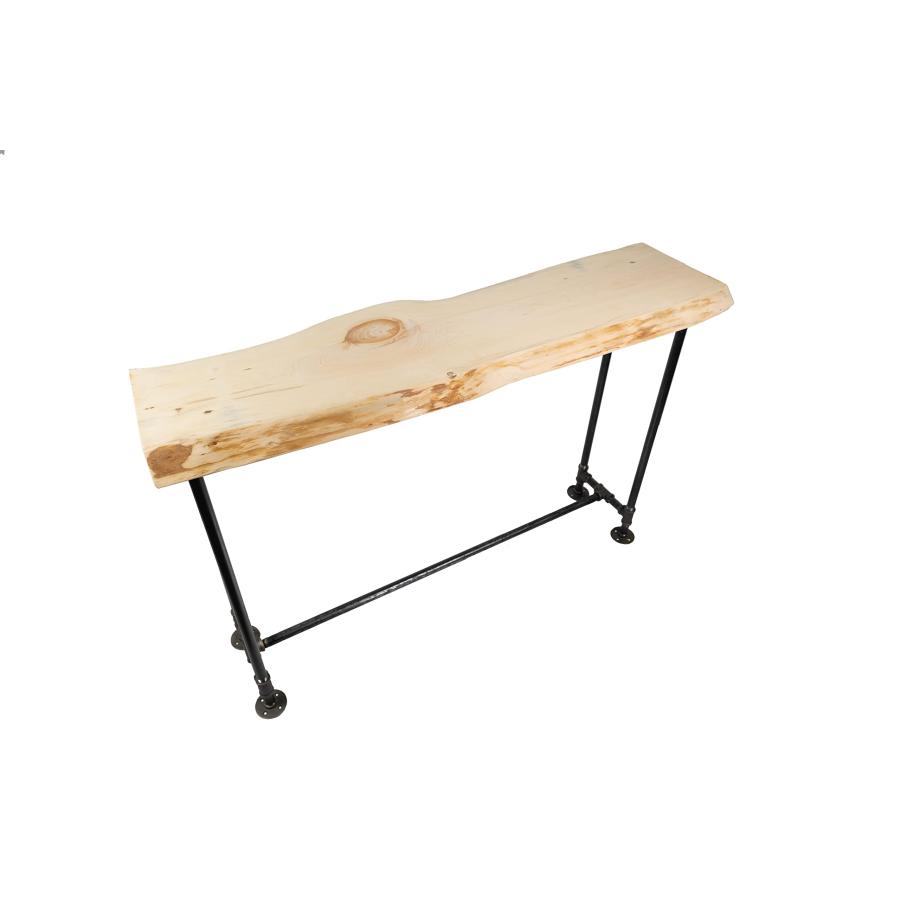 【並行輸入品】 Southern Rustic LOGWERKS Industrial Pipe Sofa Table Live Edge_9