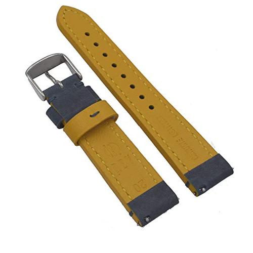 【並行輸入品】 REV Genuine Crazy Horse Dual Color Leather Strap Watch Replacemeの画像