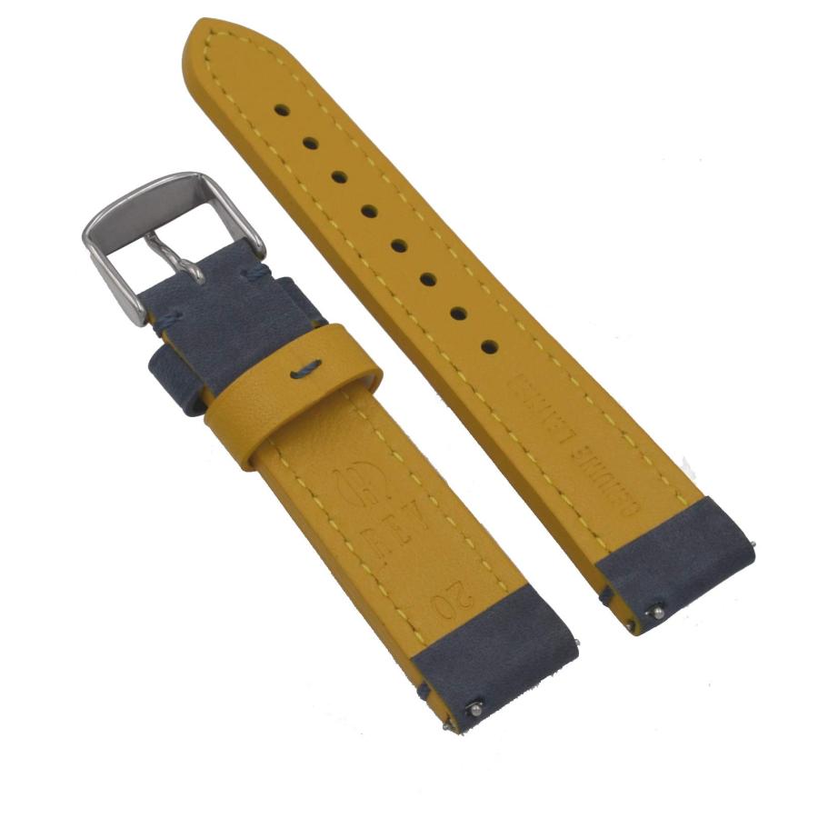 【並行輸入品】 REV Genuine Crazy Horse Dual Color Leather Strap Watch Replacemeの画像