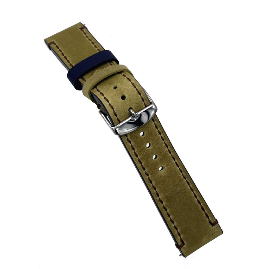 【並行輸入品】 REV Genuine Crazy Horse Dual Color Leather Strap Watch Replacemeの画像